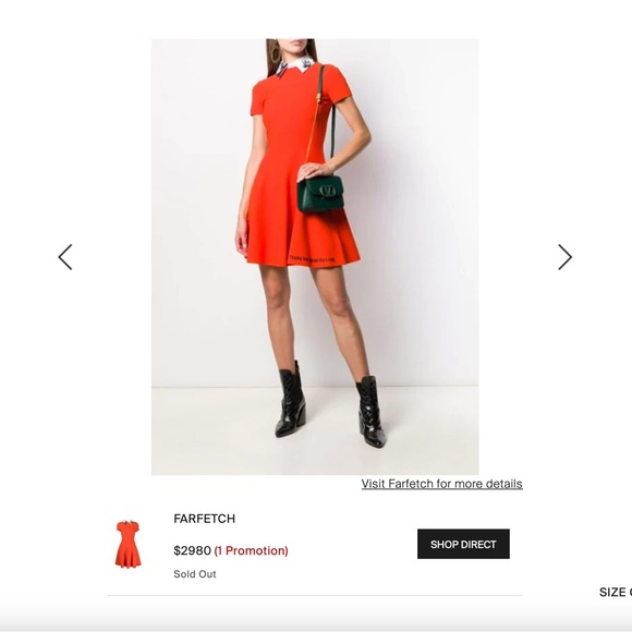 Valentino (never worn dress) with colar - Picture 7 of 13